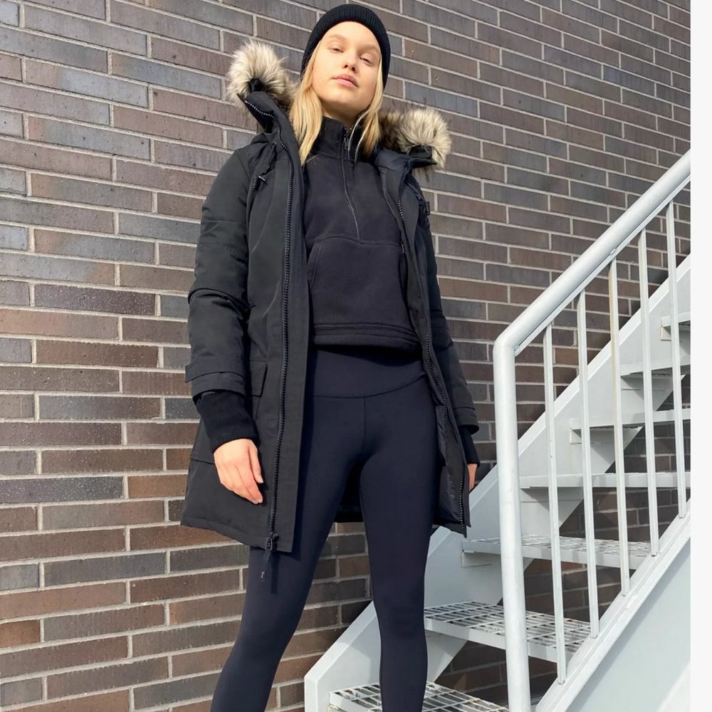 TNA Bancroft Black Hooded Down Parka
